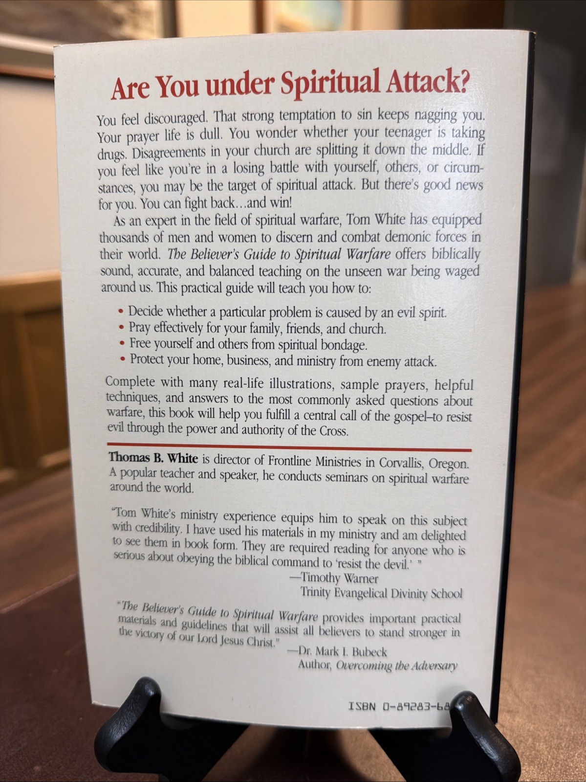 Believer’s Guide to Spiritual Warfare By Thomas White | 1990 PB
