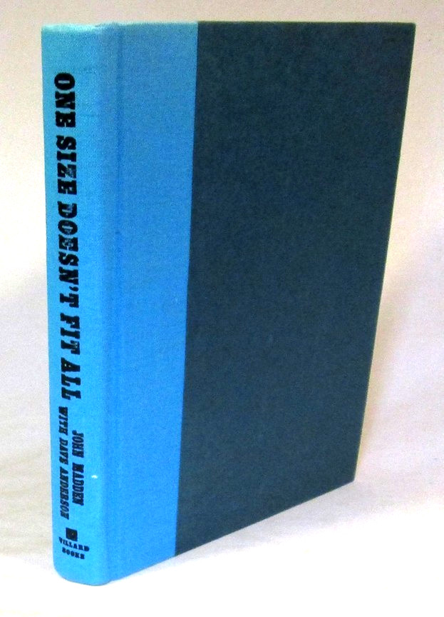 SIGNED One Size Doesn’t Fit All by John Madden First Edition 1988