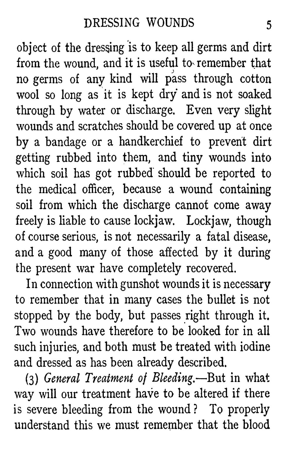 First Aid For The Trenches “1917” 92 Pages