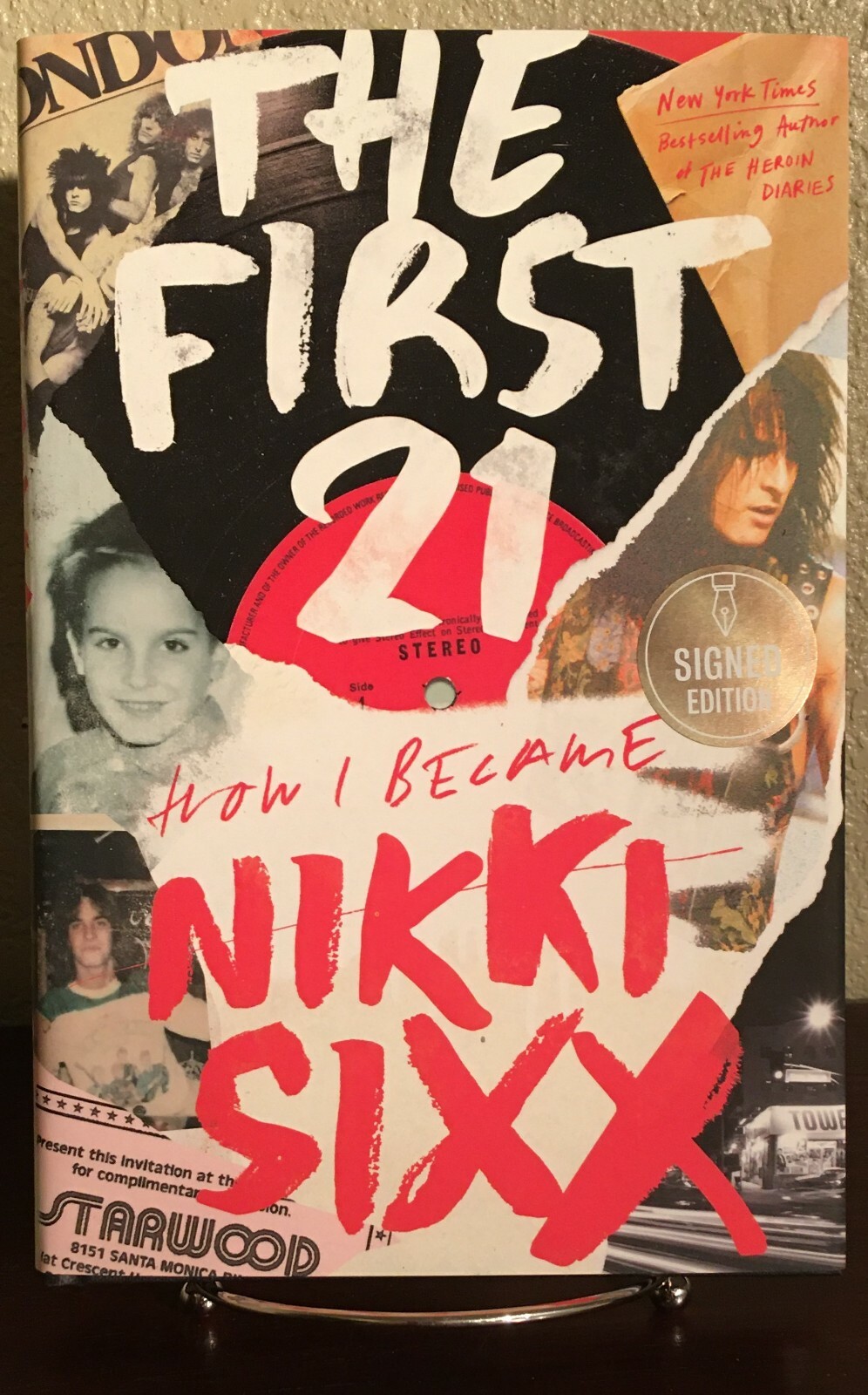 SIGNED ~ THE FIRST 21 : Memoir by Nikki Sixx (2021, Hardcover) 1st/1st