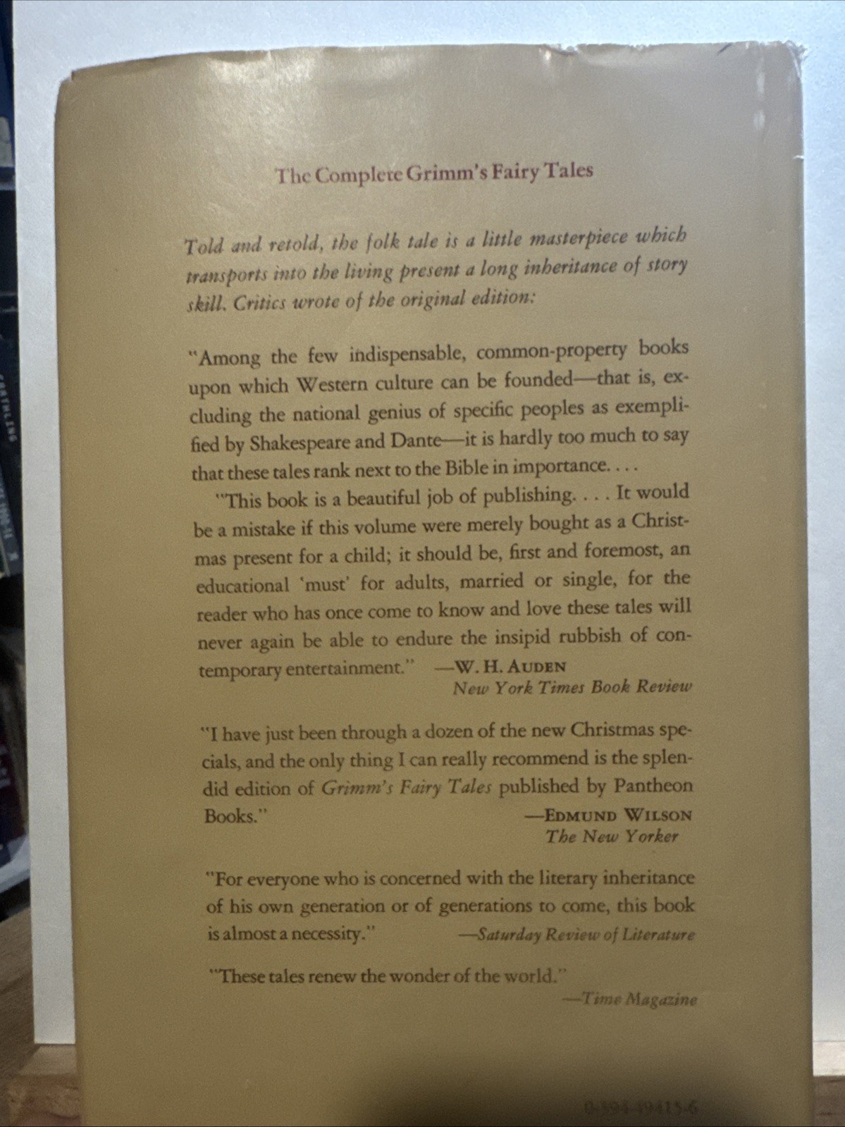 The Complete Grimms’ Fairy Tales – Josef Scharl 1972 HCDJ