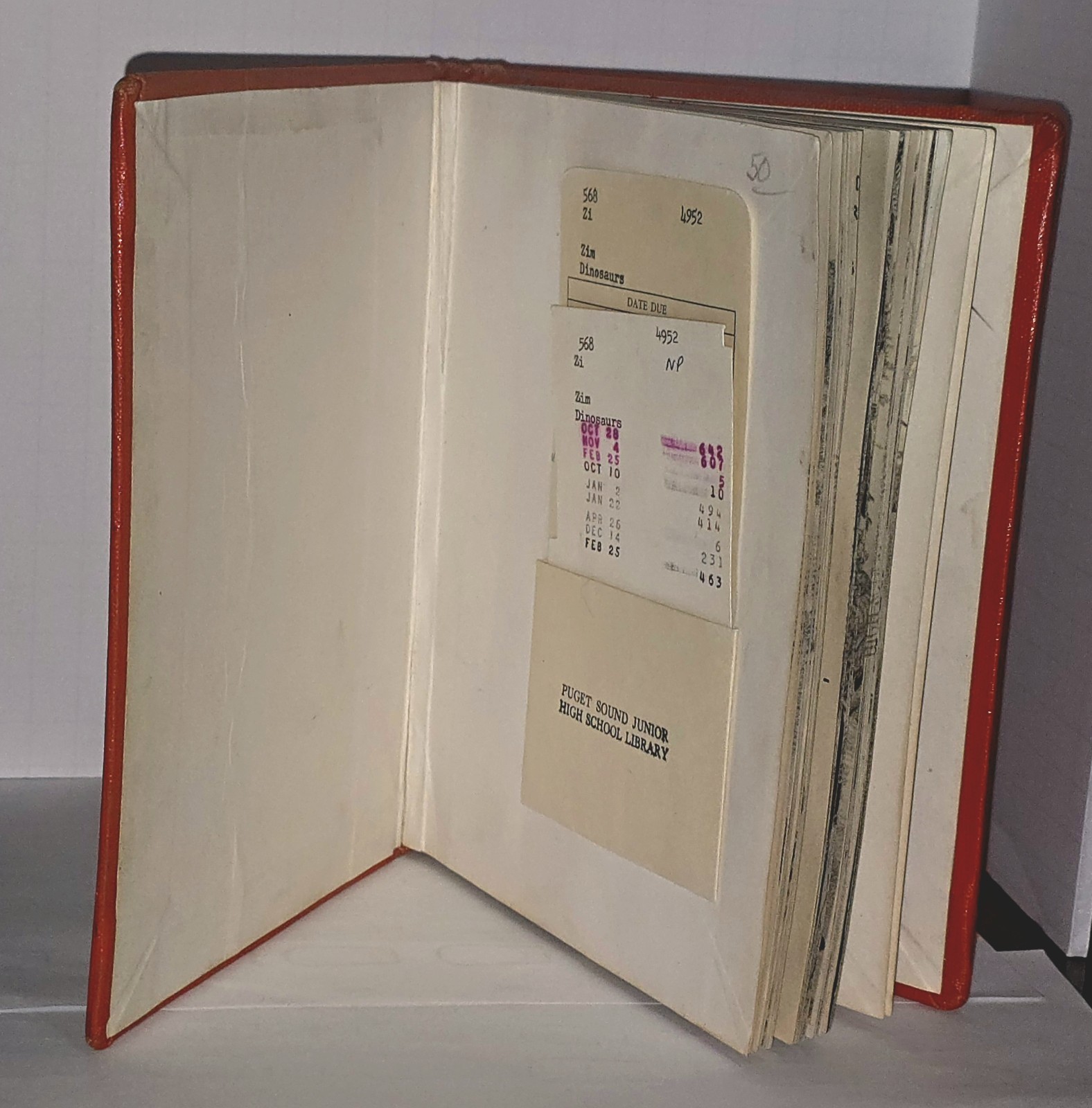 DINOSAURS True First Edition 1954 by Herbert S Zim Hardcover RARE School Library