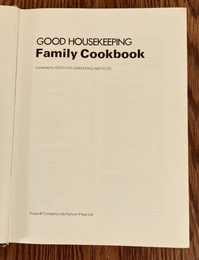 Good Housekeeping Family Cookbook, 1972, National Magazine, HC 896 pages