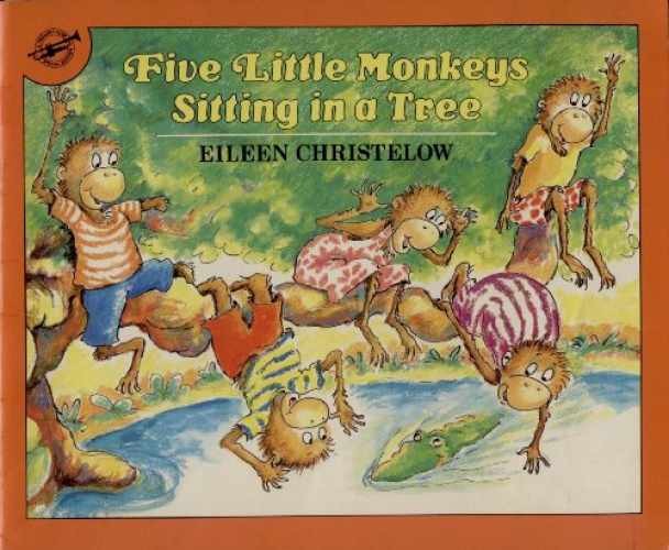 Five Little Monkeys Sitting in a – Paperback, by eileen-christelow – Very Good