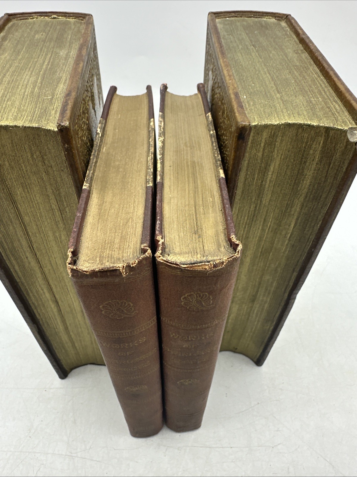 Charlotte Bronte Villette Vol I-II Victorian Cloth Antique Book Set (31-8)