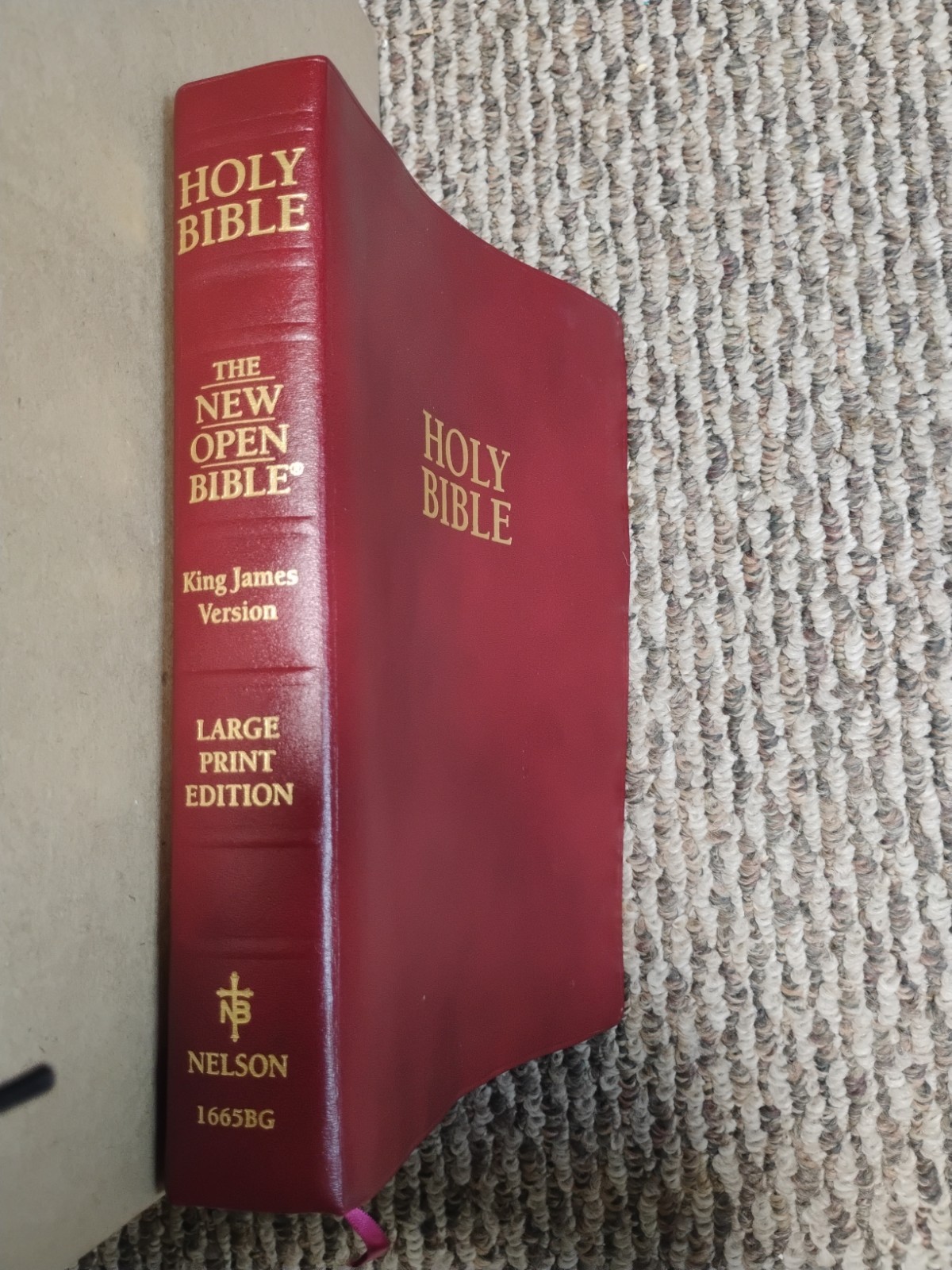 Holy Bible-The New Open Bible , King James Version, Study Edition, Large Print