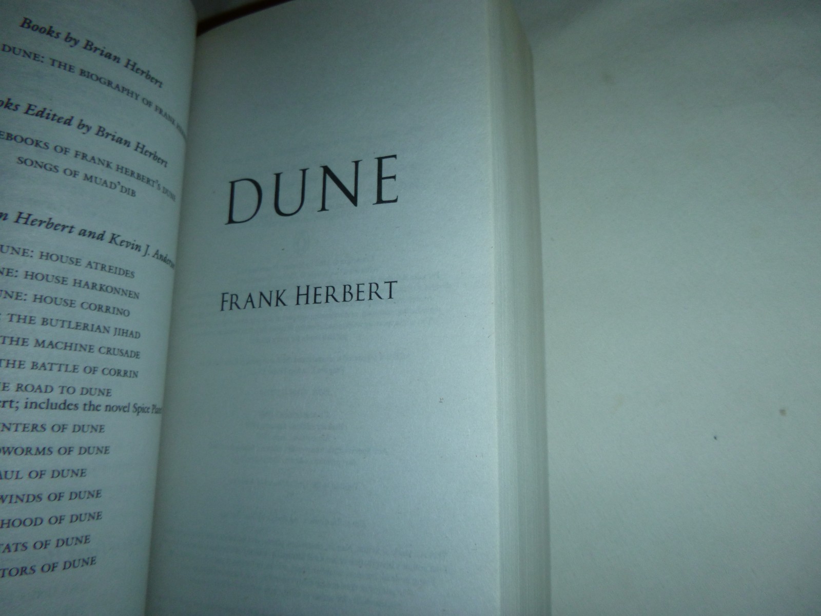Dune by Frank Herbert – Newer Printing Paperback Book