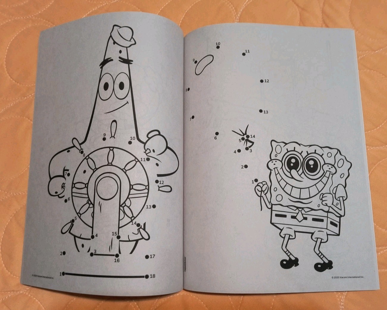 SpongeBob SquarePants Dot-to-Dot Coloring & Activity Book Tear/Share Pages 🆕