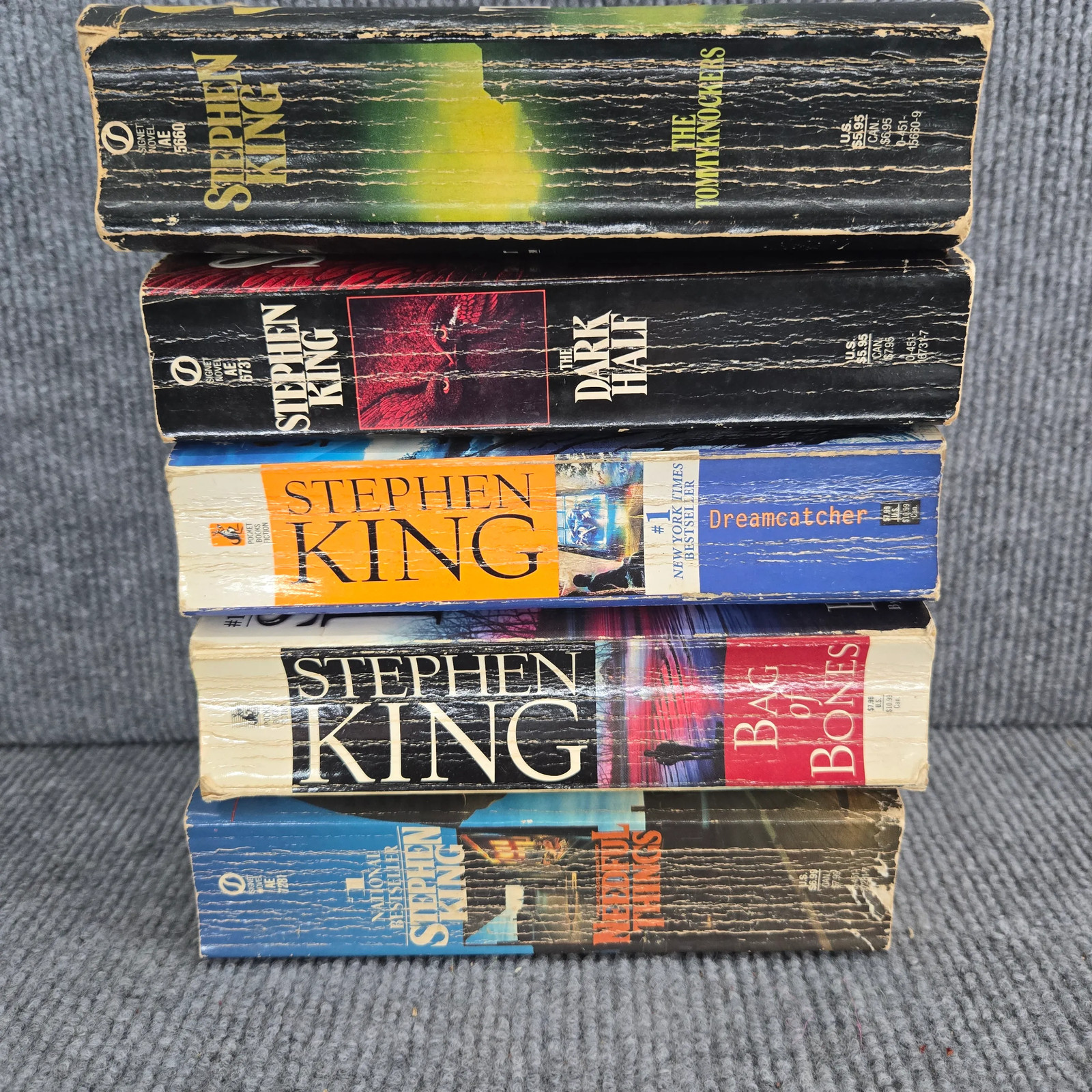 Stephen King Mixed Novels Lot 5 Books Dreamcatcher Dark Half Tommyknockers