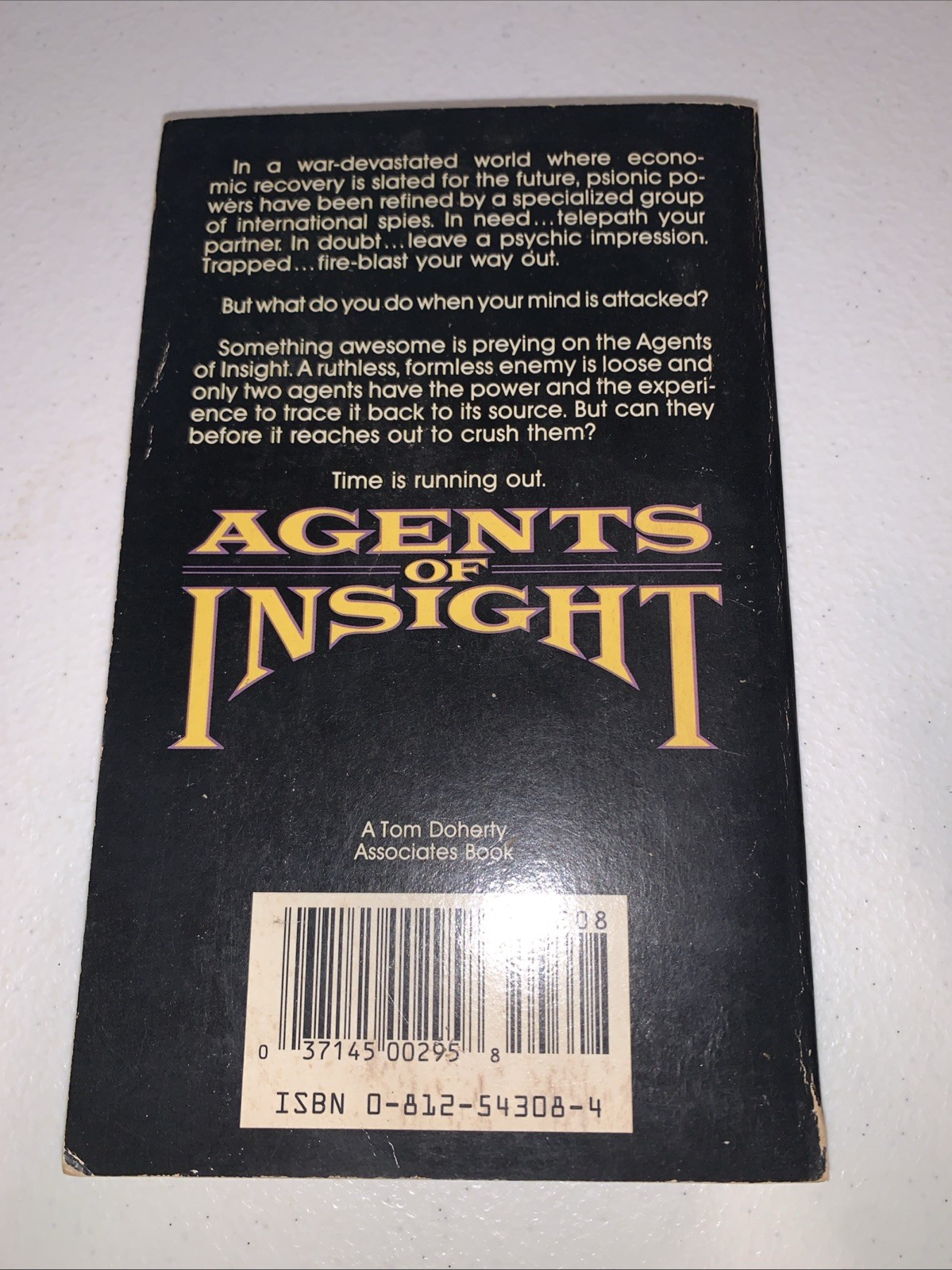 1986 Agents of Insight Steven Klaper PB Tor
