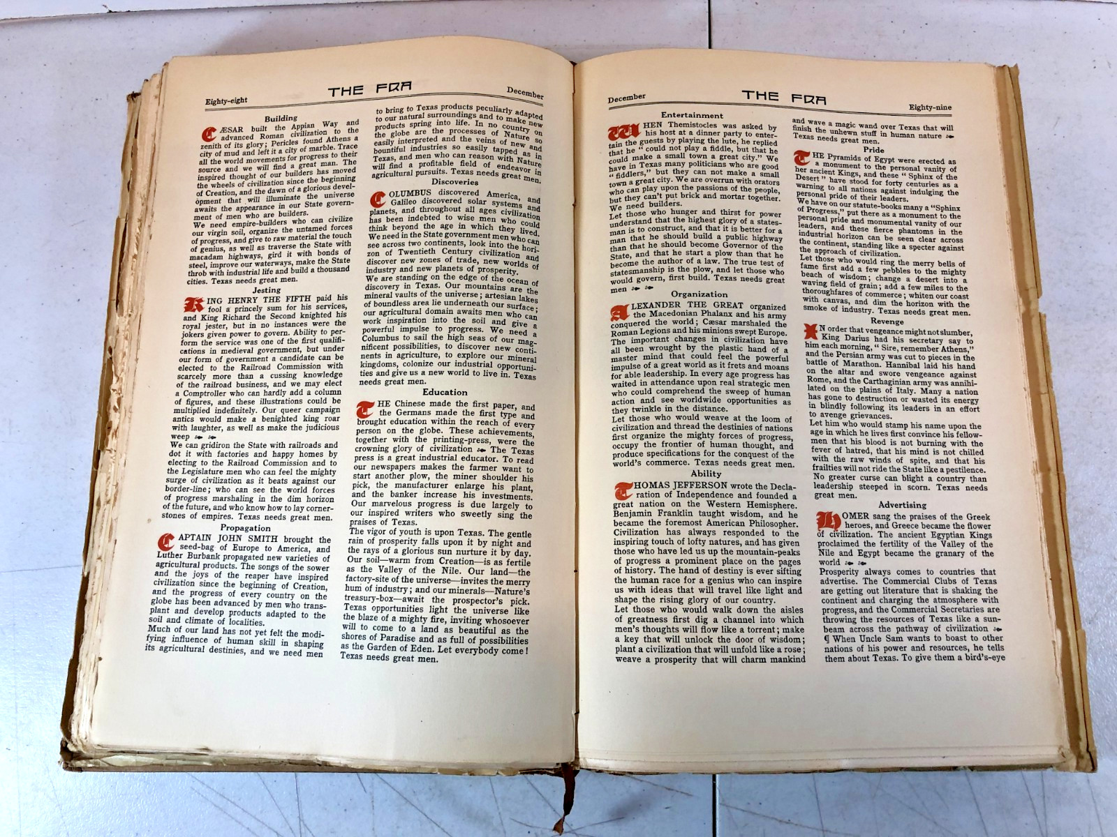 Vol. 8:The FRA: Exponent of The American Philosophy, Oct 1911- March 1912, E-76