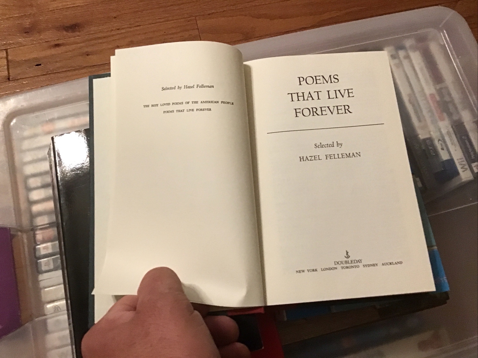 Poems That Live Forever – Hardcover By Felleman, Hazel – GOOD