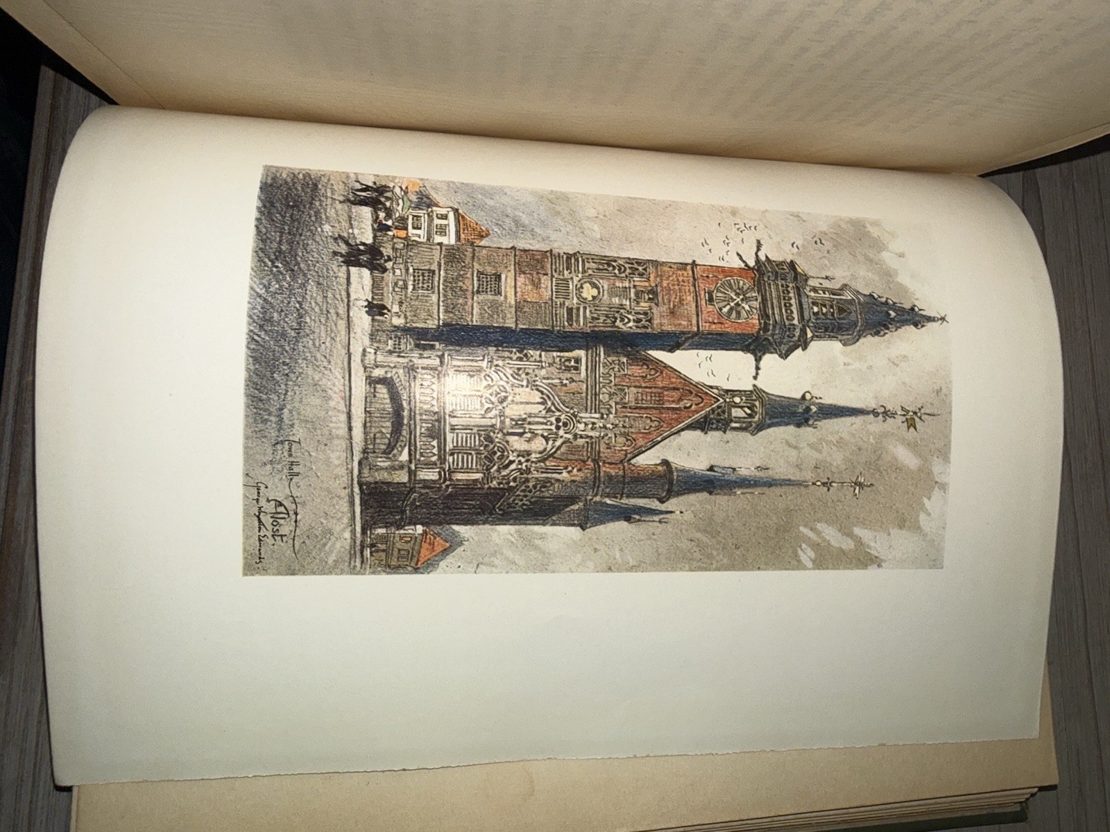 Vanished Towers and Chimes of Flanders George Wharton Edwards 1916 HC Antique