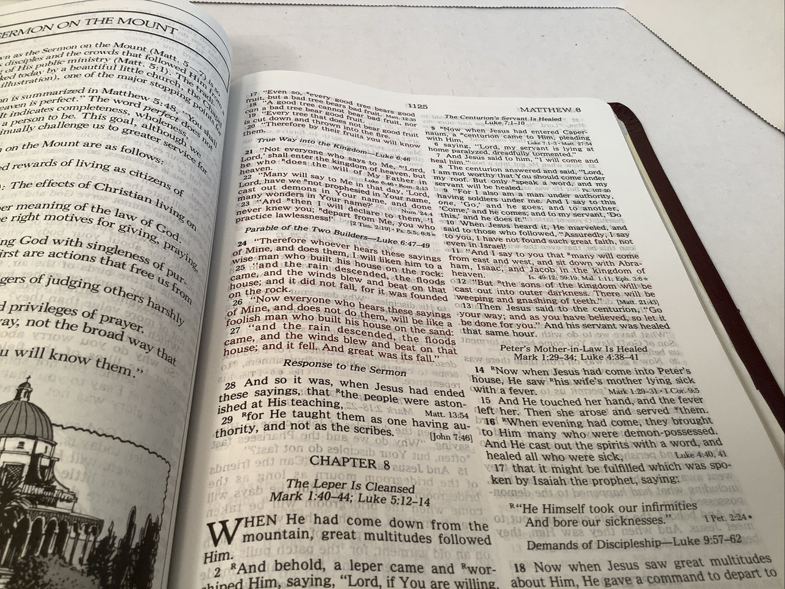 The New Open Bible NKJV Large Print Nelson New King James Bonded Leather