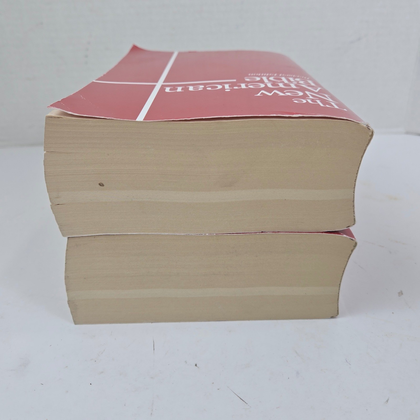 Lot of 2 The New American Bible Revised Edition NABRE World Catholic Press Red