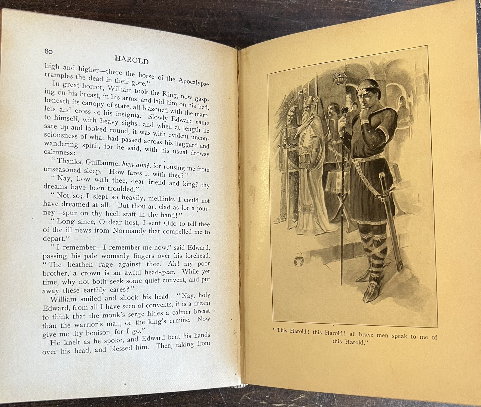 Bulwer-Lytton, Vintage Set of 5 Historical Fiction Volumes in Good condition