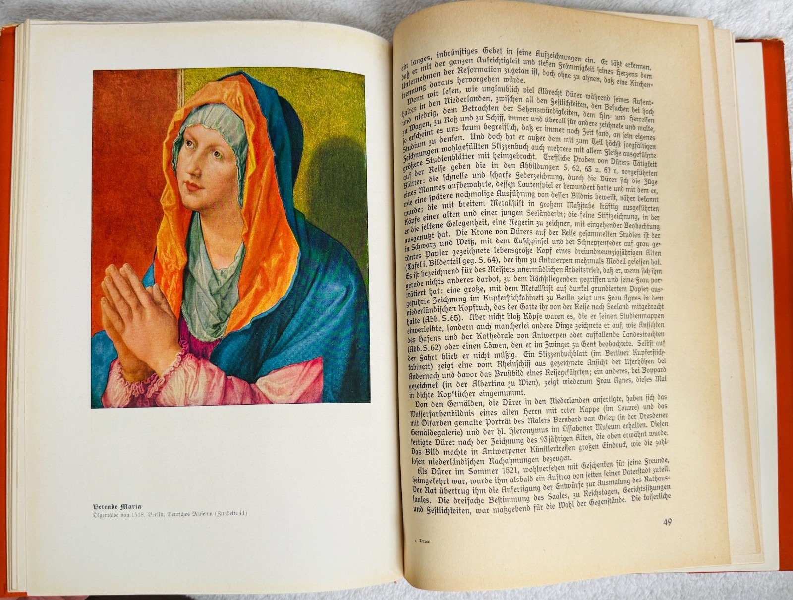 MONOGRAPHS ON ARTISTS -Book 5: DURER by Herman Knackfuss (1938 GERMAN printing)