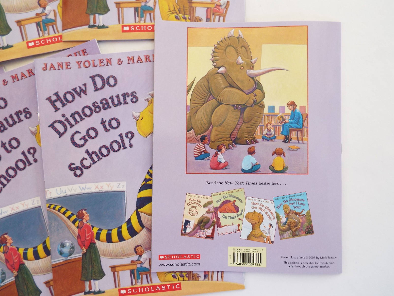 NEW Lot 9 How Do Dinosaurs Go to School? Books by Jane Yolen & Mark Teague