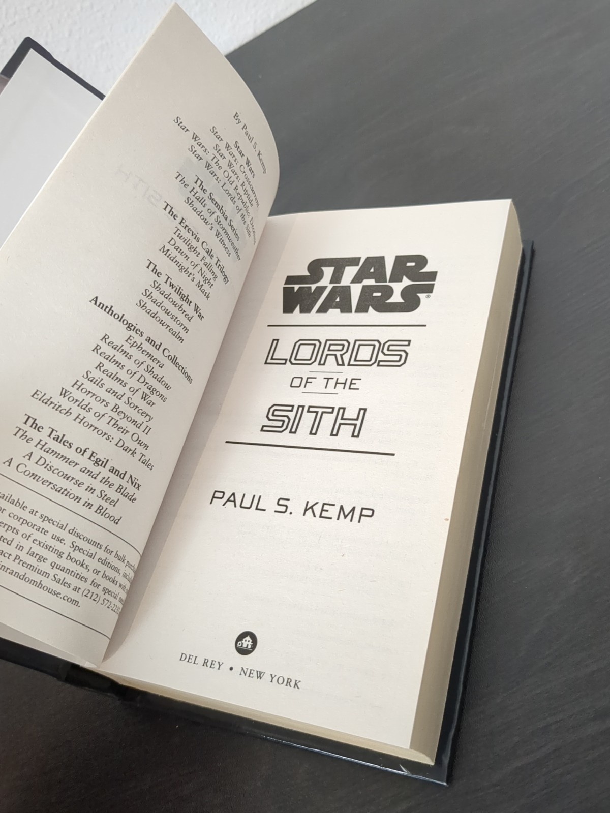 Star Wars: Lords of the Sith by Paul S. Kemp, Turtleback Hardcover Edition
