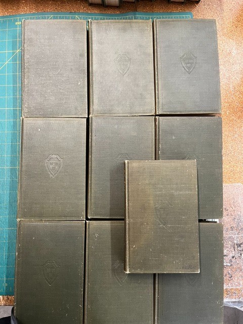 Harvard Classics P F Collier & Son 1909-1910 Volumes 1-50 Olive Cloth Very Good