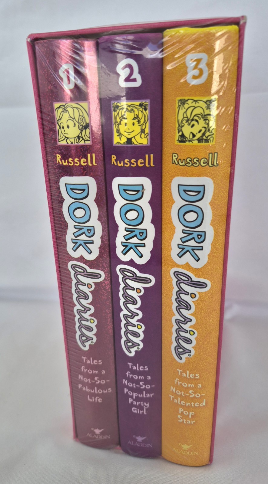 Dork Diaries Hardcover Box Set Books 1-3 Rachel Renee Russell NEW SEALED 3 Books