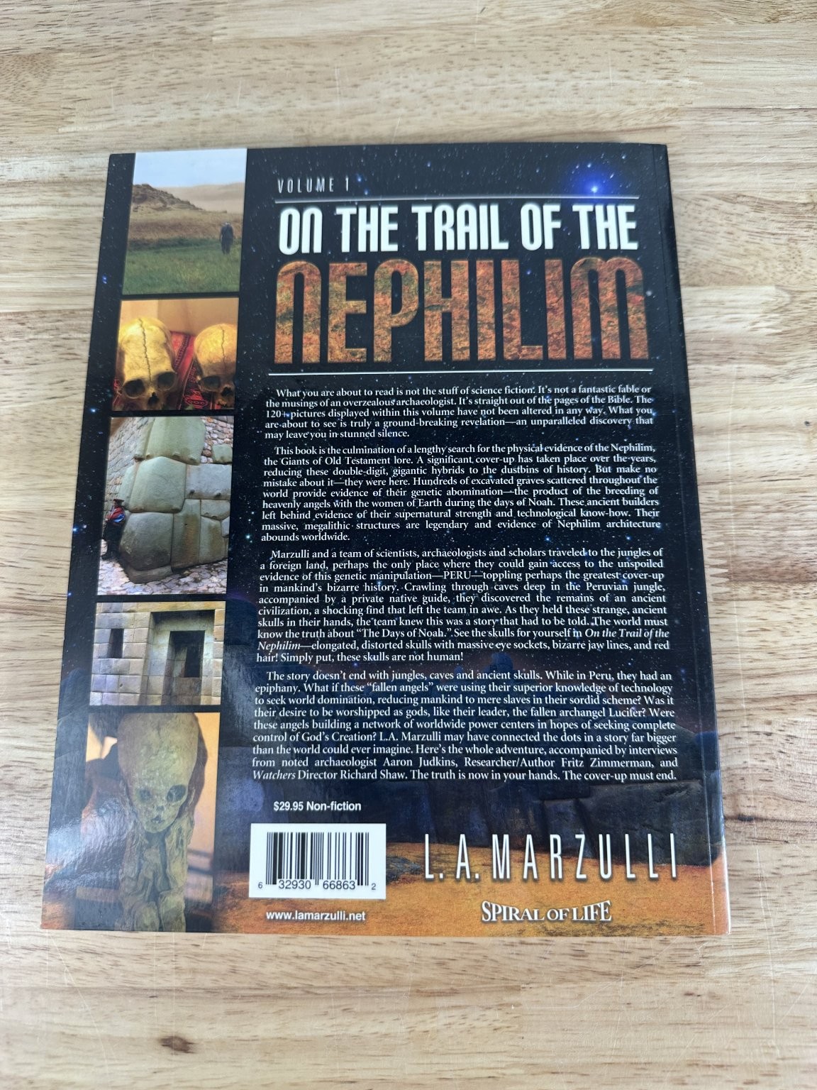 On The Trail of The Nephilim L.A. Marzulli 2013 1st Printing Nonfiction Spiral