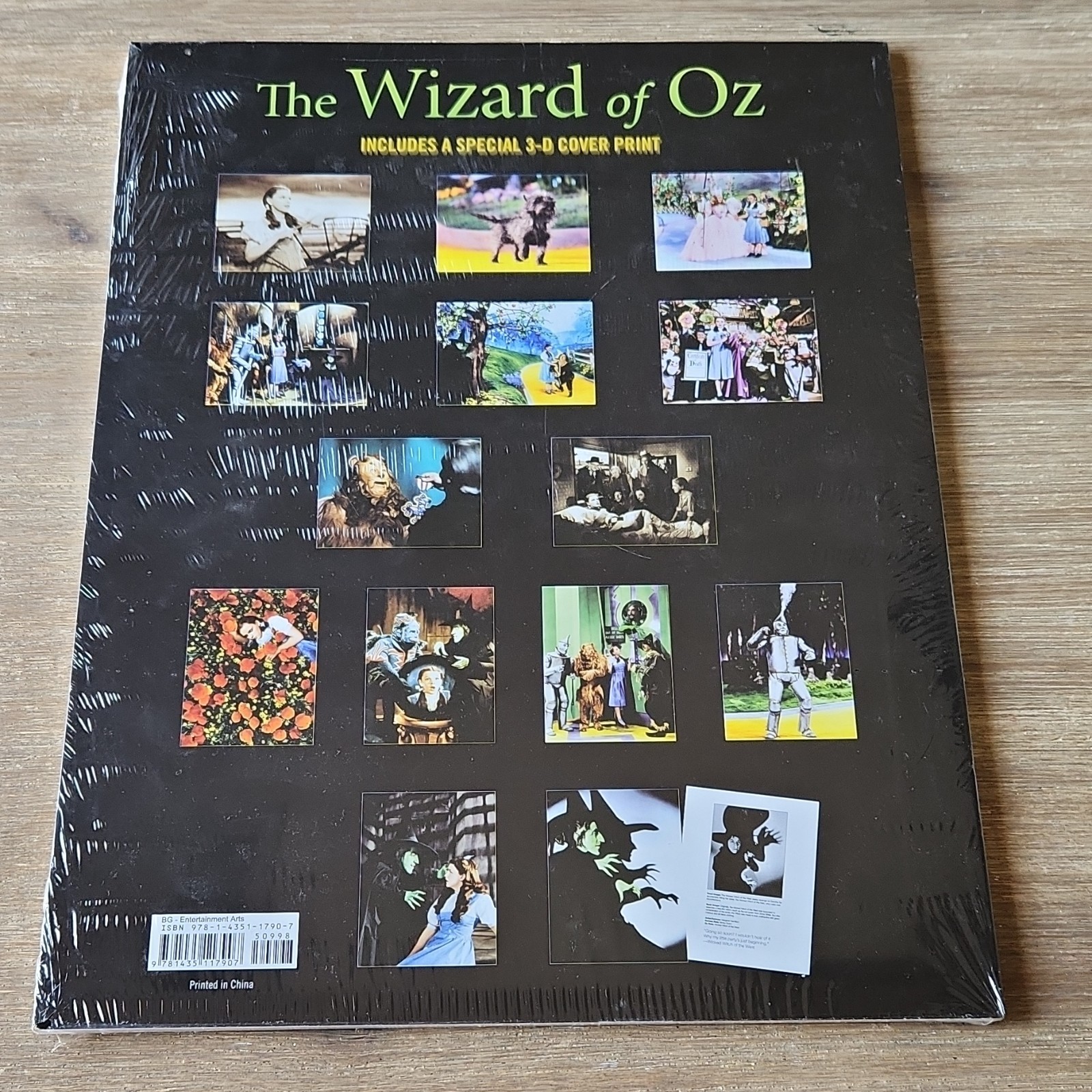 The Wizard of Oz by BG Entertainment Arts, Framable Prints, Special 3-D Cover
