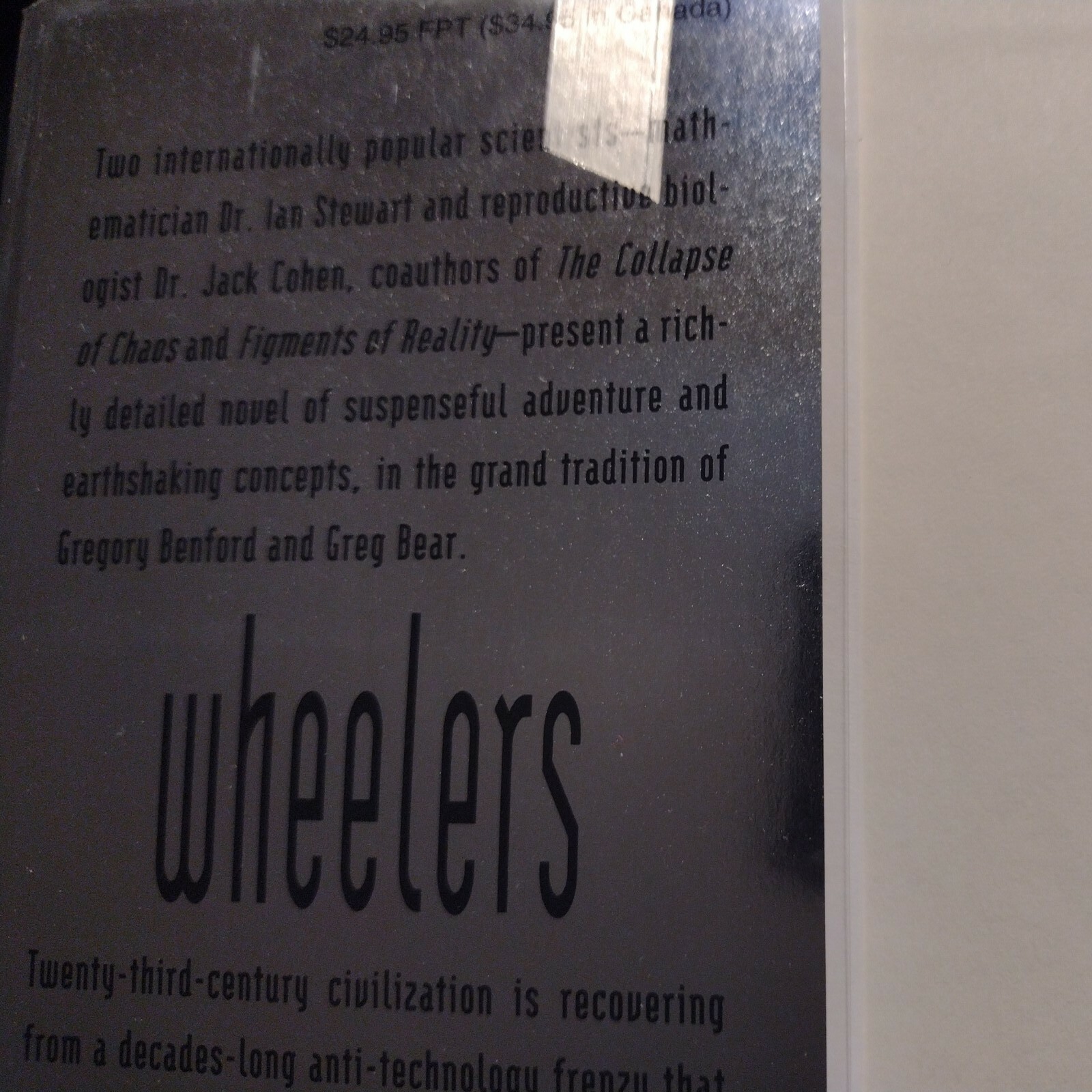 Wheelers by Jack Cohen and Ian Stewart -2000 -Hardcover -1st Edition, 1st Print.