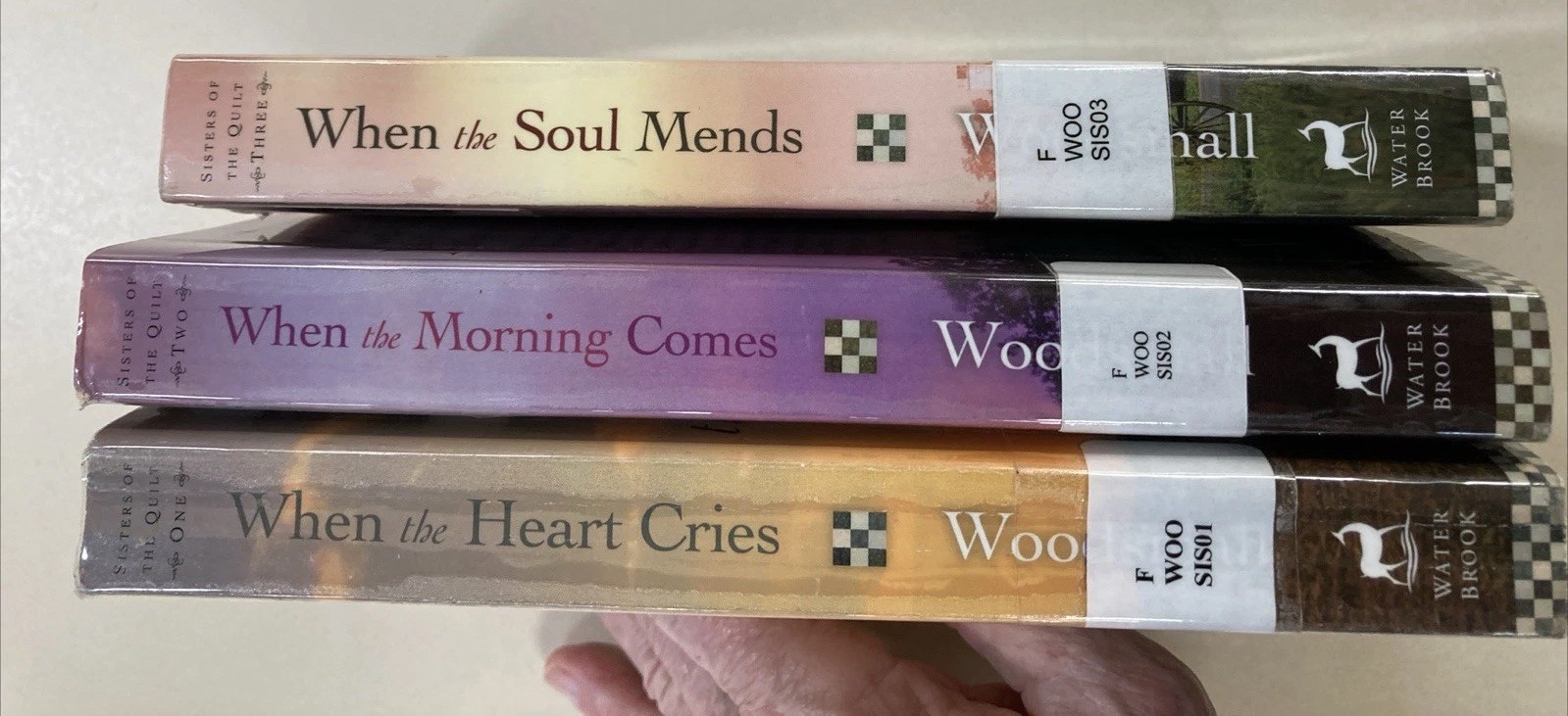 Sisters of the Quilt Books 1, 2 & 3 SC Cindy Woodsmall 2006 Water Brook Ex lib
