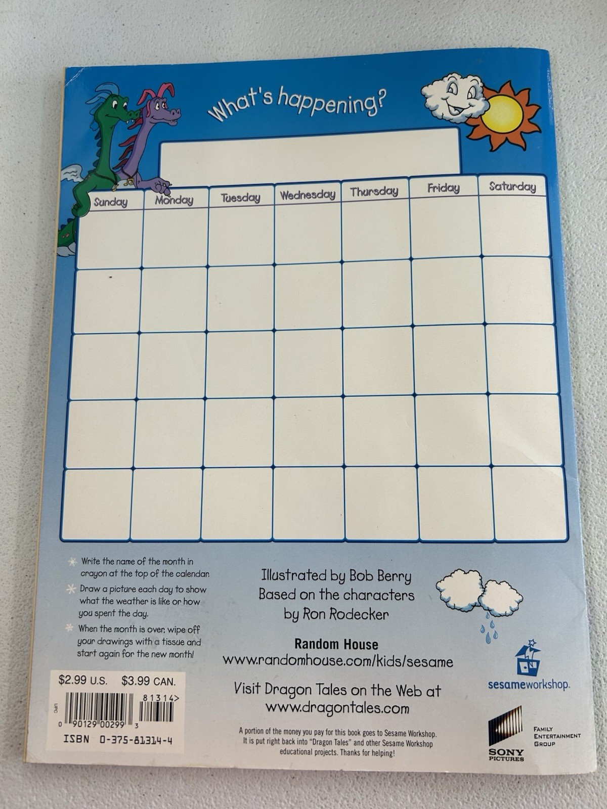 Vintage Dragon Tales Dragon Days Coloring Activity Book Y2K
