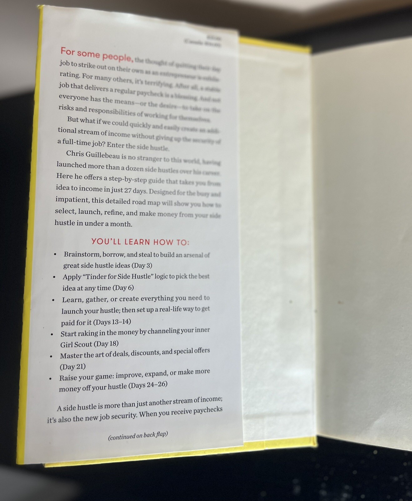 Side Hustle : From Idea to Income in 27 Days by Chris Guillebeau (2017,…