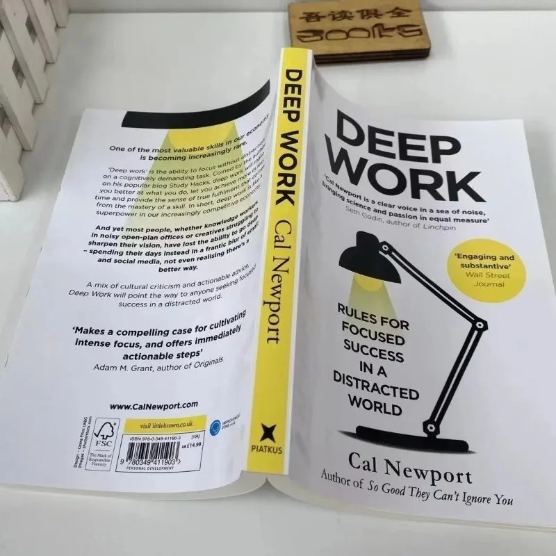 Deep Work By Cal Newport Rules For Focused Success in a Distracted World Novel
