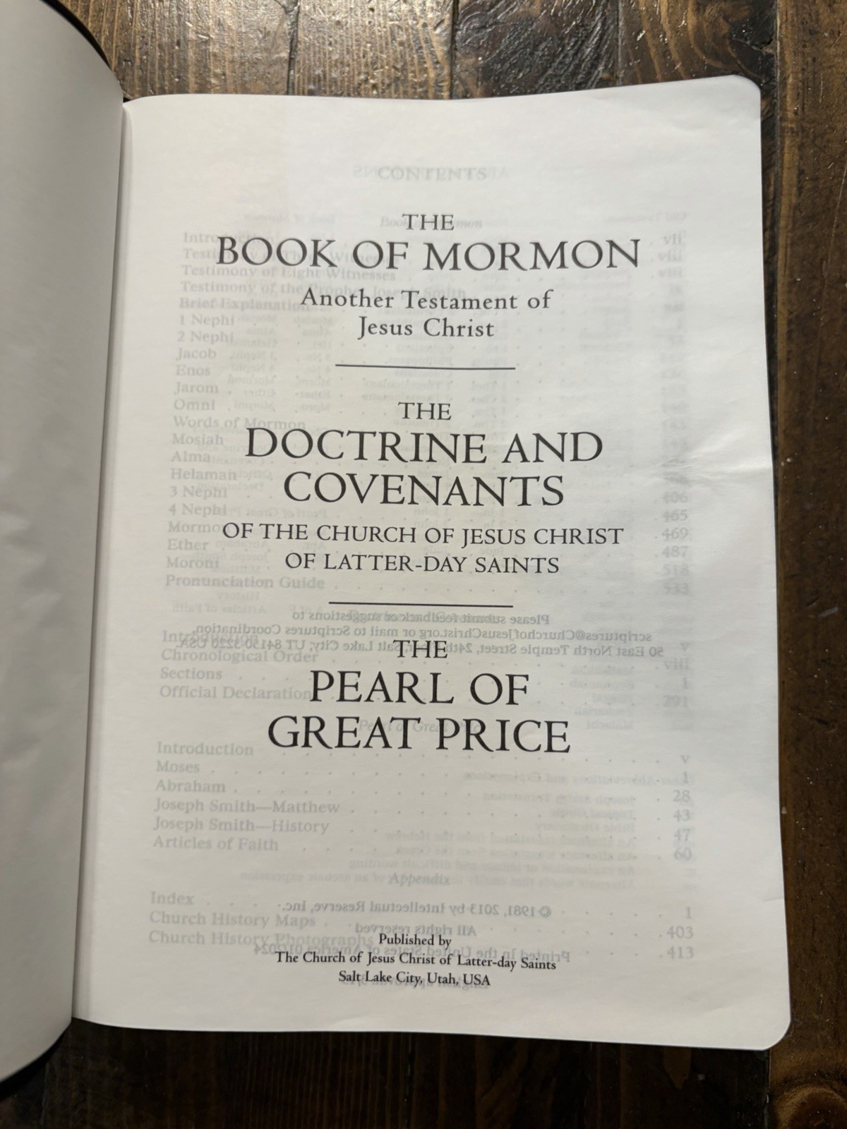 2024 Black Simulated Leather LDS Triple Scriptures 7-1/2” X 5-1/2” Clean!