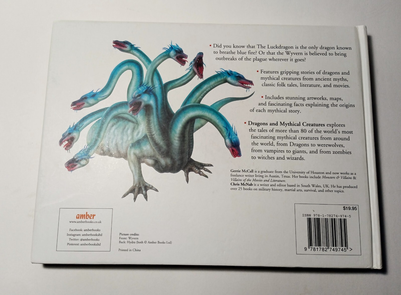 Dragons & Mythical Creatures by Gerrie McCall & Chris McNab – Illustrated HC2020