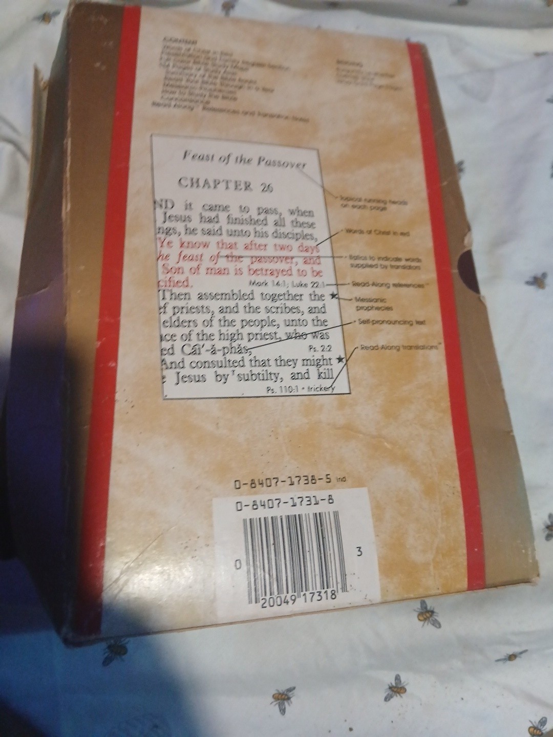 King James Giant Print Reference Bible by Thomas Nelson (1986, Imitation…