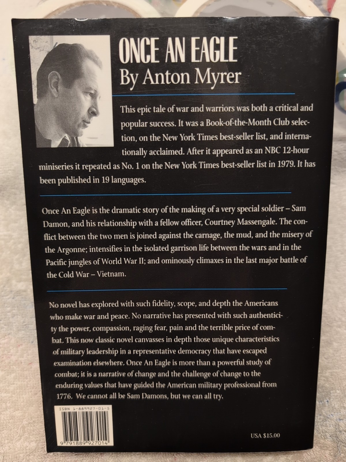 ONCE AN EAGLE Anton Myrer ~ GIFTED from the Army War College Foundation ~ Rare!!