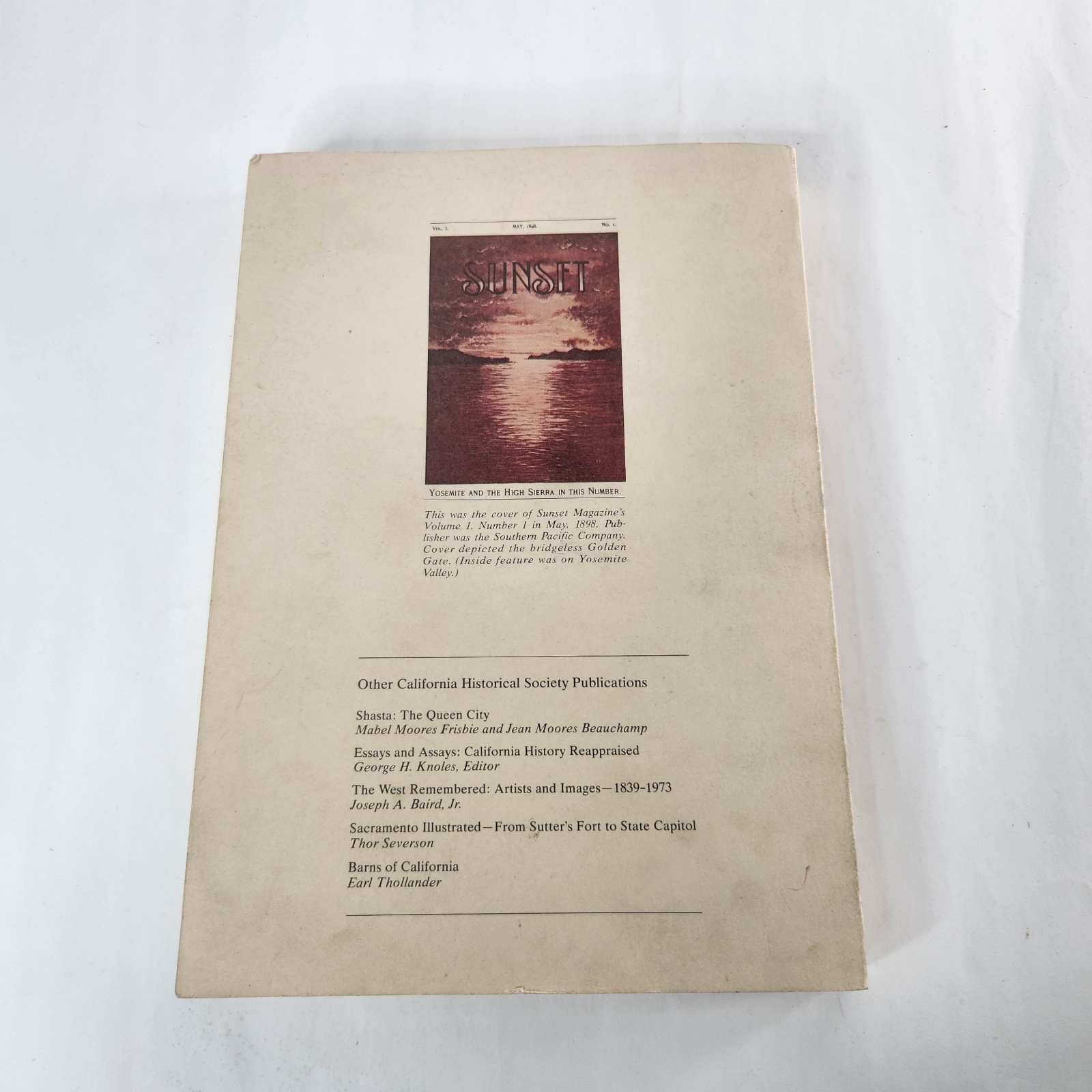 Early Sunset Magazine 1898-1928 California Historical Society Anthology History