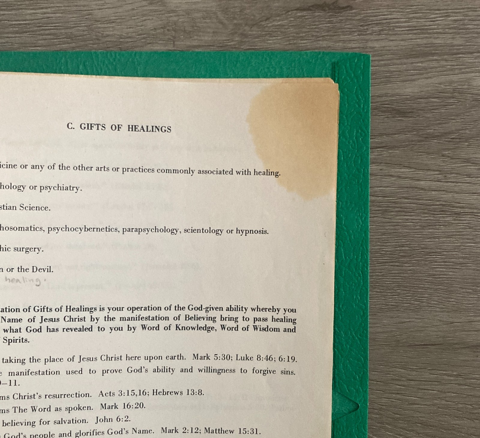 Advanced Class PFAL Syllabus, 1974 – Dr. Victor Paul Wierwille, 34 pages