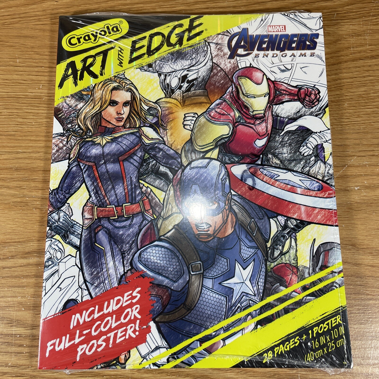 🎨Crayola Art With Edge Marvel Avengers Endgame 28 Pages + 1 Poster Sealed New