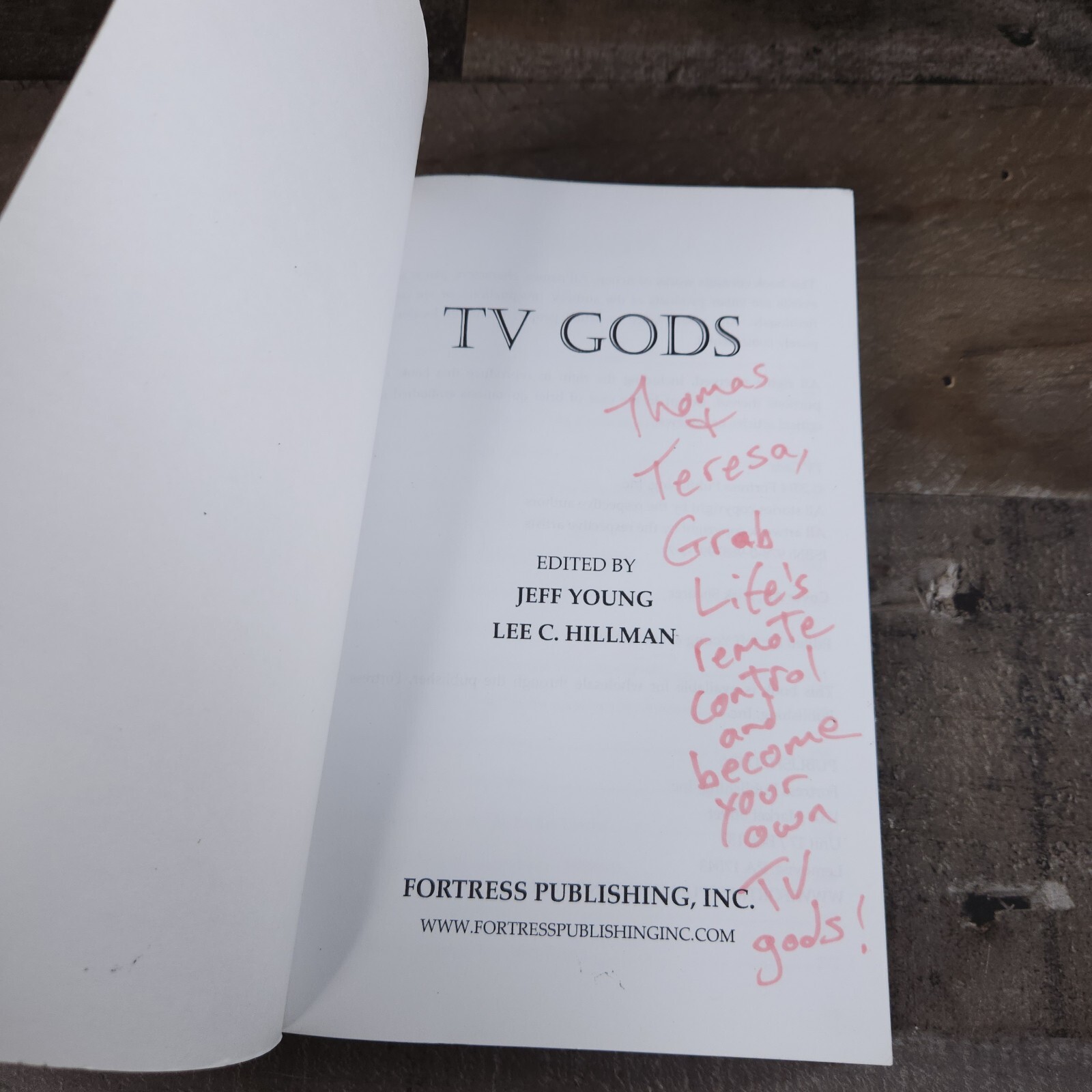 TV GODS By Jeff Young & Lee C. Hillman VG