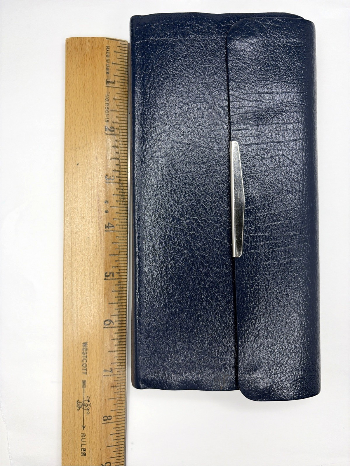 NKJV Holy Bible Nelson Publishers Bonded Leather Cover Snap 24SB Blue 1994