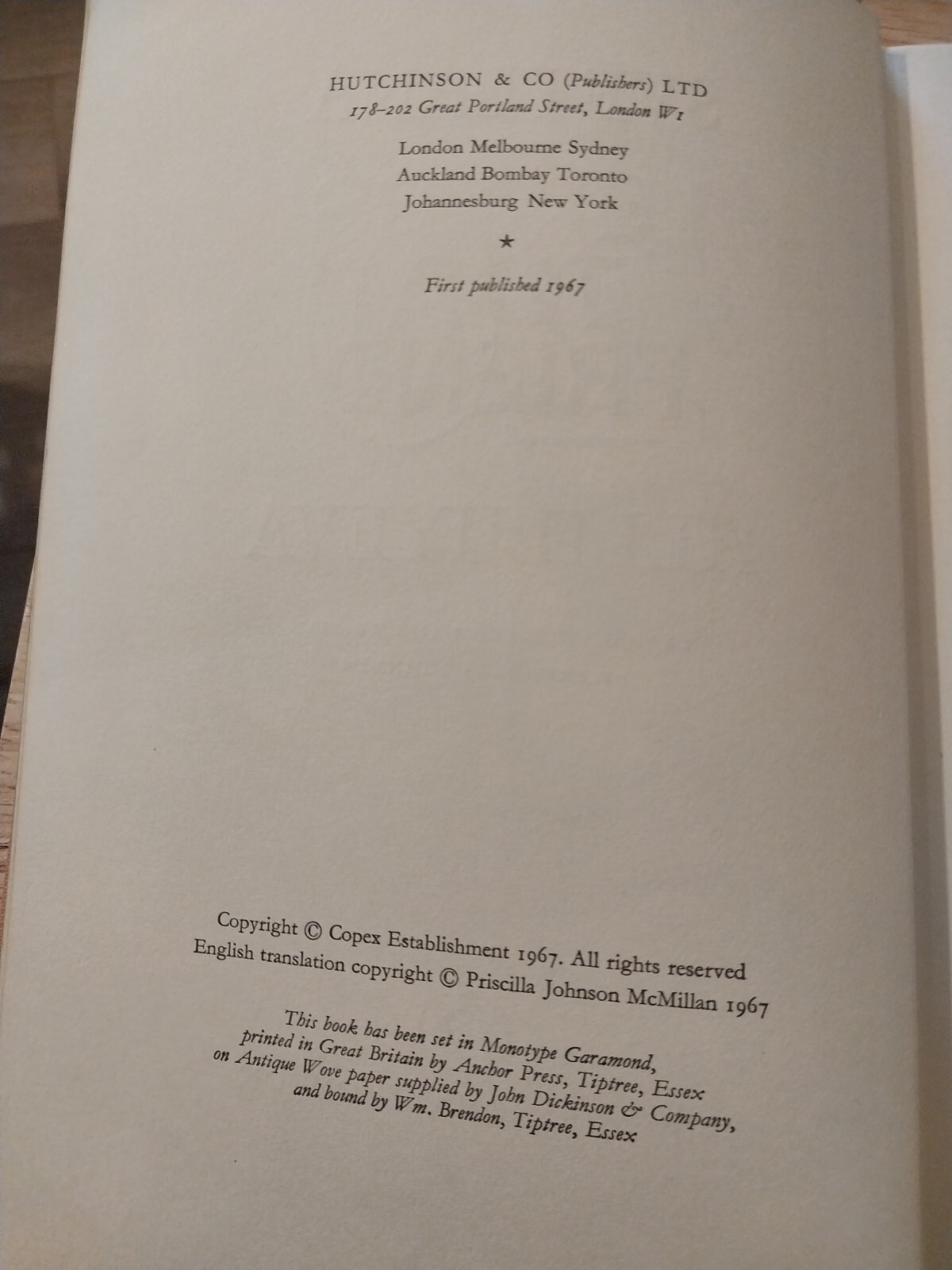 Twenty Letters to a Friend by Svetlana Alliluyeva (1967, Hardcover)