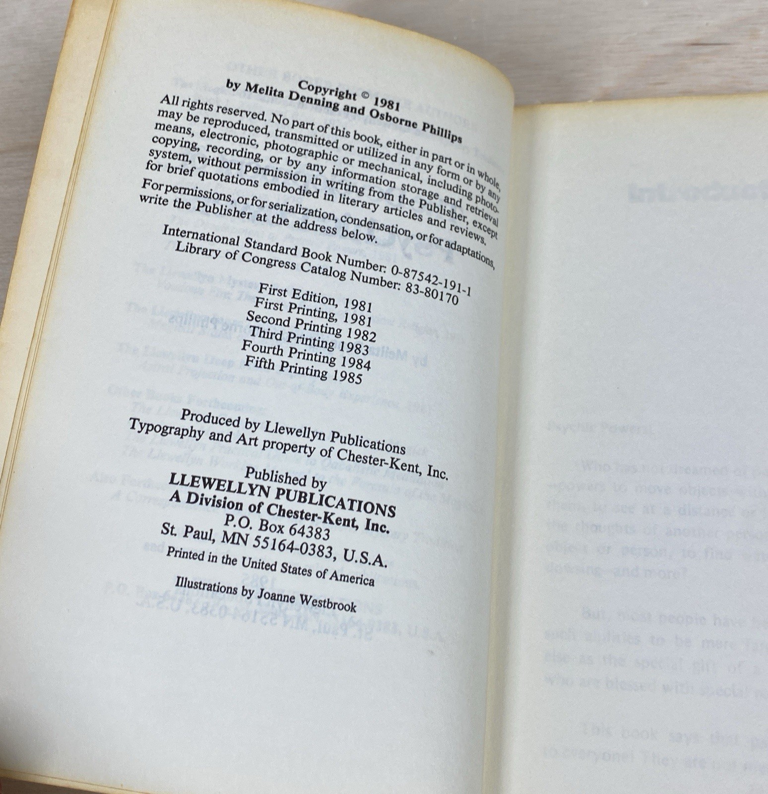 The Development of Psychic Powers Paperback 1985 ESP Divination Telekinesis ….
