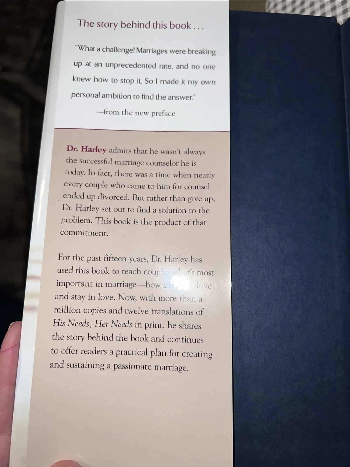 His Needs, Her Needs: Building an Affair 2009
