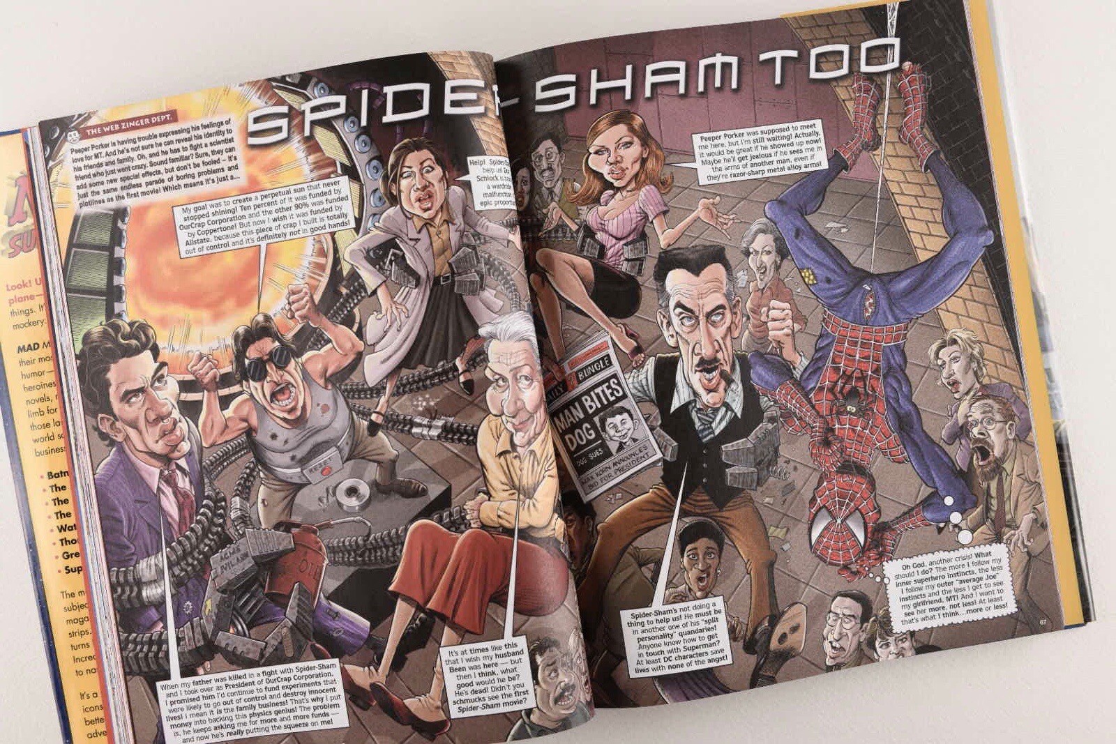 MAD ABOUT SUPER HEROES Version 2.5, 2012 1st Edition HC DJ Fall River Press VGC