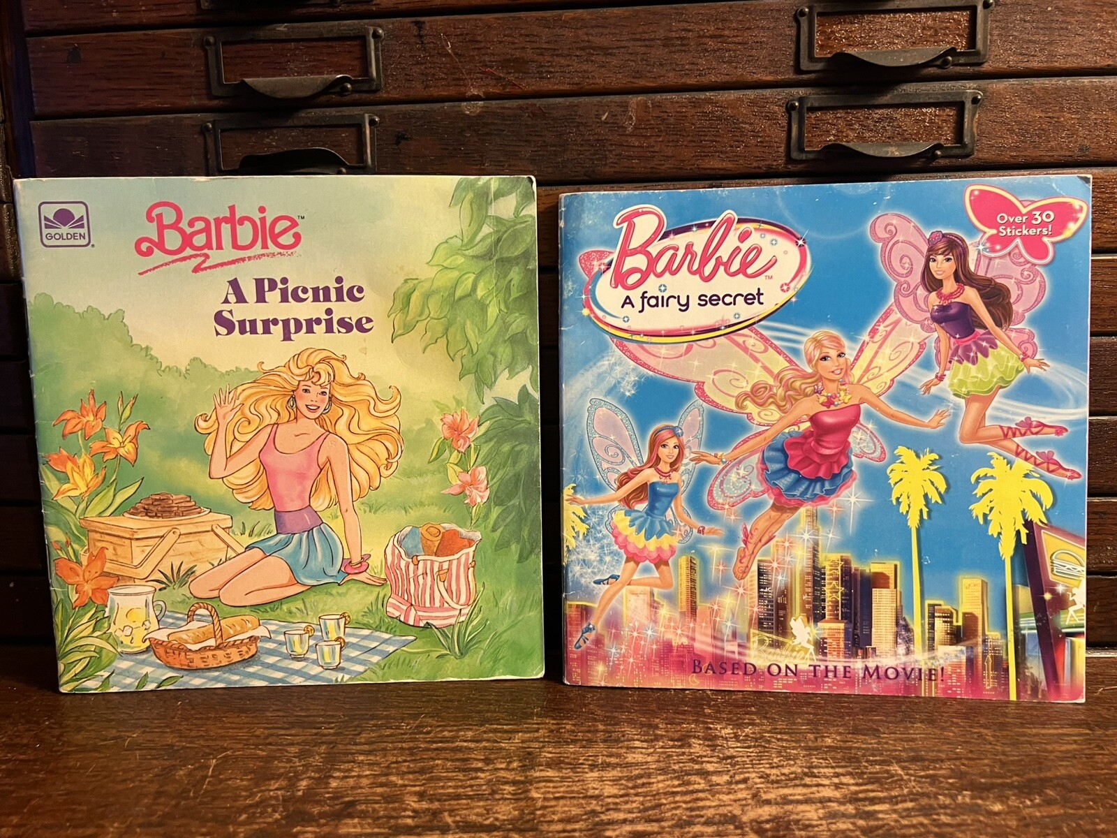 Lot of 19 Barbie: 18 Books, Xmas DVD; Step Reading 2 3; Golden; Fashion, Puppies