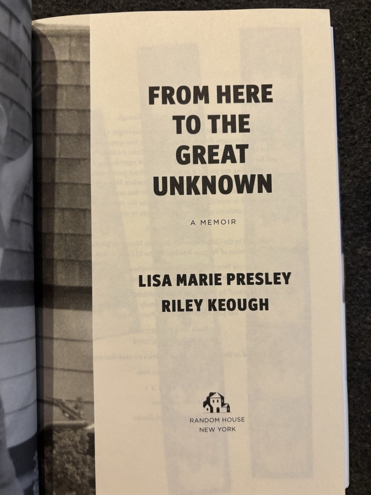 Riley Keough From Here To The Great Unknown SIGNED HC BOOK Lisa Marie Presley