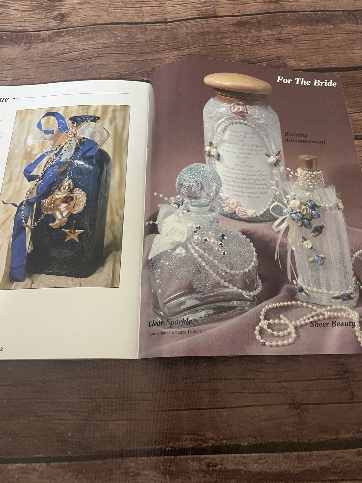 The Book of Beautiful BOTTLES Booklet Betsye Yates PLAID Inc 24 Pages Crafting