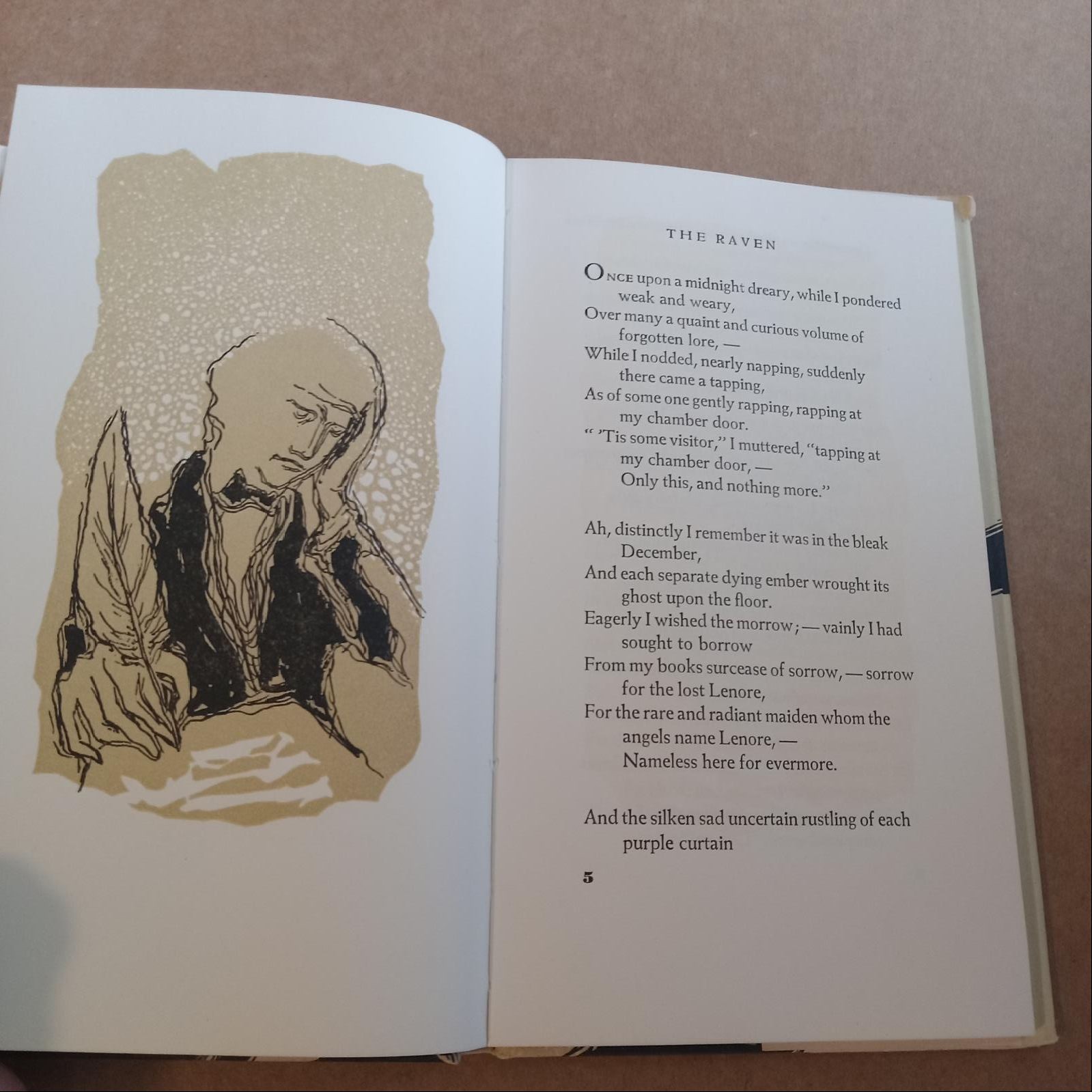 Edgar Allan Poe The Raven & Other Poems Peter Pauper Press 8vo HC DJ VG+ VG