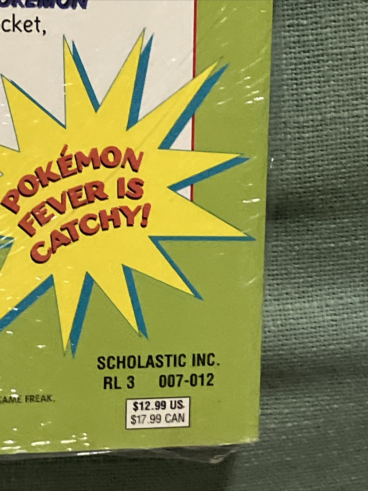 VTG NOS Scholastic Press The Official Pokemon Handbook 1999 WITH POSTER SEALED